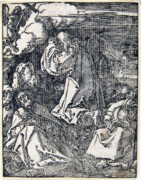 D?rer Albrecht - Cristo sul monte degli Ulivi (dalla serie: La Piccola Passione)